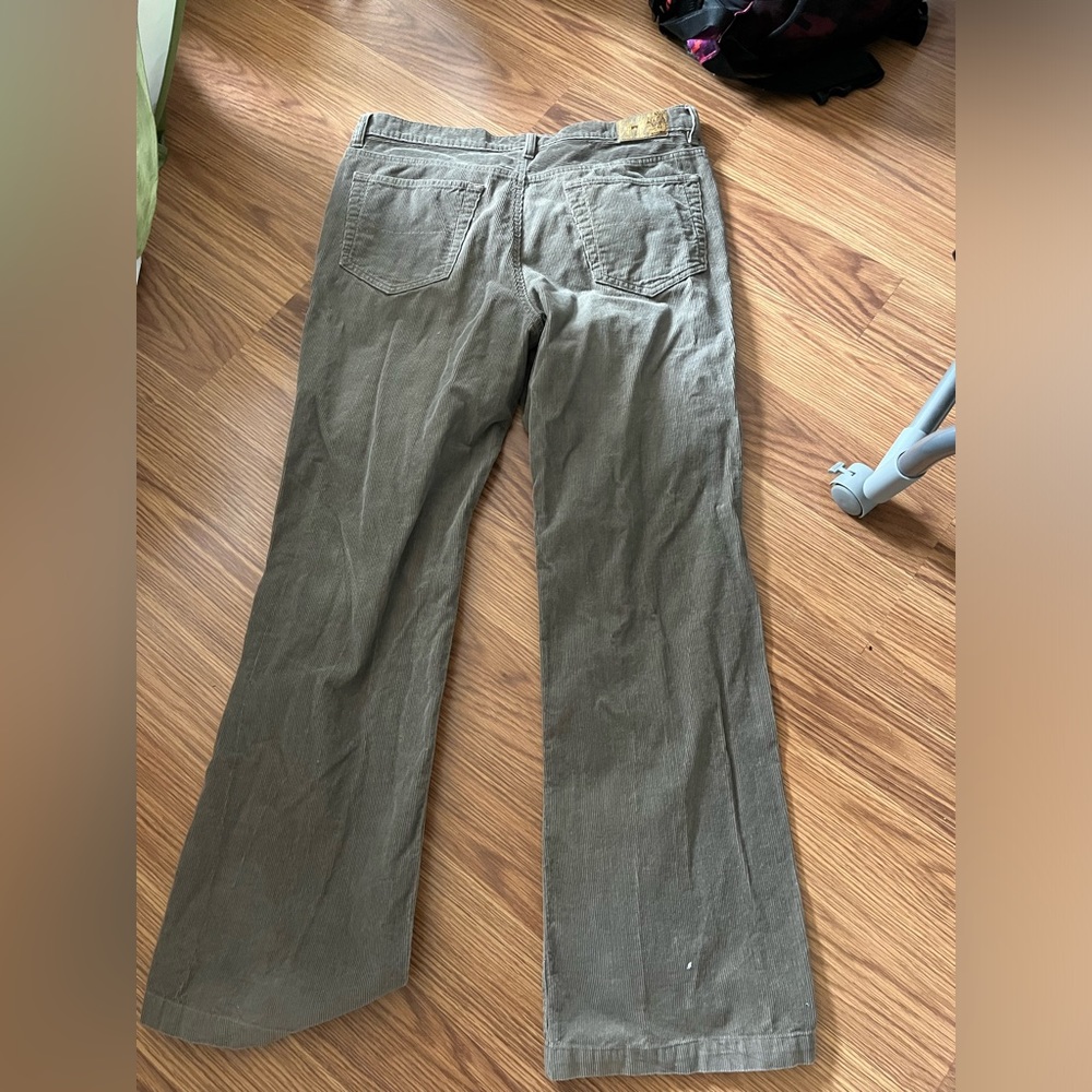 Gray corduroy pants